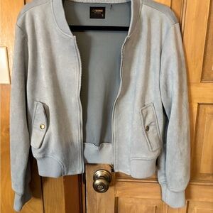 Ci Sono Women's Light Blue Bomber Jacket